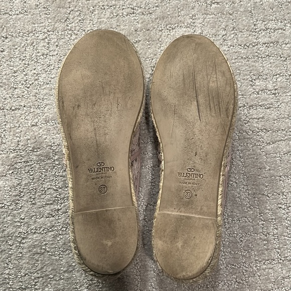 Valentino Lace Espadrilles Blush Pink - Picture 9 of 11